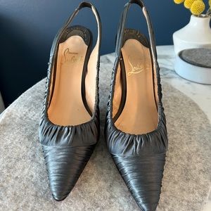 CHRISTIAN LOUBOUTIN Satin Slingbacks